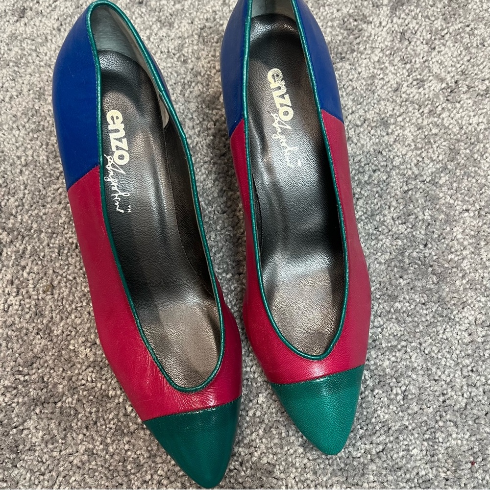 Vintage Multi Color Heels by Enzo Angiolini